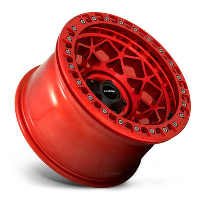 20 Inch Deep Lip Aluminum Alloy 4x4 RED Off Road Rims