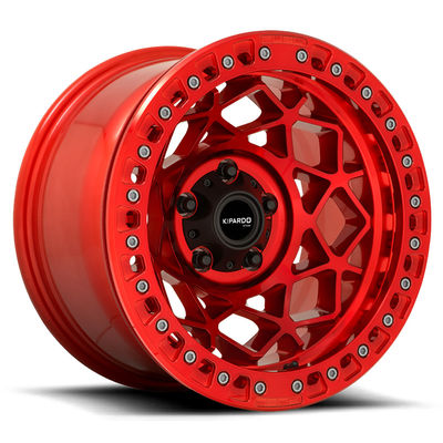 20 Inch Deep Lip Aluminum Alloy 4x4 RED Off Road Rims