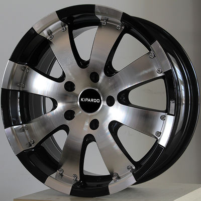 Customized Black 17 Inch Aluminum Wheel Rims With 4 Holes