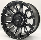 Black Milled PCD Jante 17 Inch 4x4 Off Road Rims impact resistant