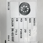 15 Inch 4 Hole Customized Size Car Alloy Wheels , Alloy Automotive Rims Wheels