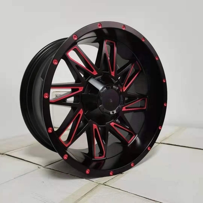Matt Black Aluminium Car Alloy Wheel Rims 20 Inch PCD 6x139.7