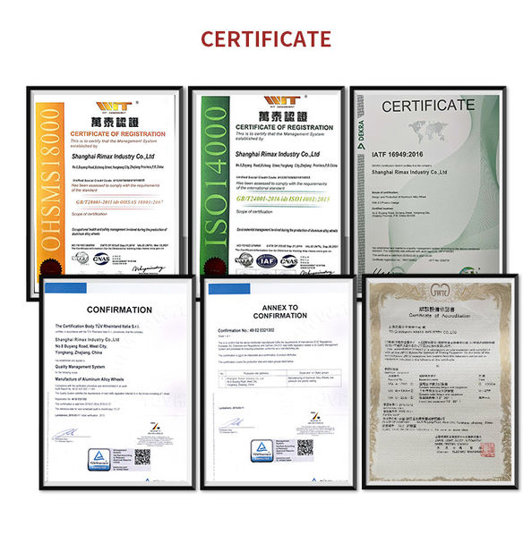 China Shanghai Rimax Industry Co.,Ltd certification